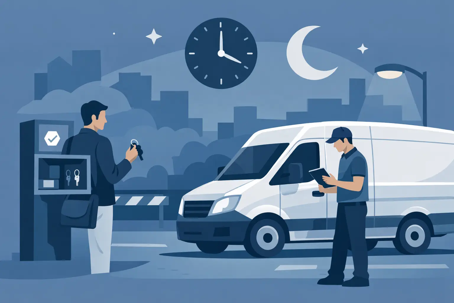 Παραλαβή και παράδοση van εκτός ωραρίου